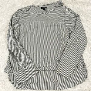 J. Crew Shirr | Size 8 | Stripes | Buttons on one side from neck to shoulder